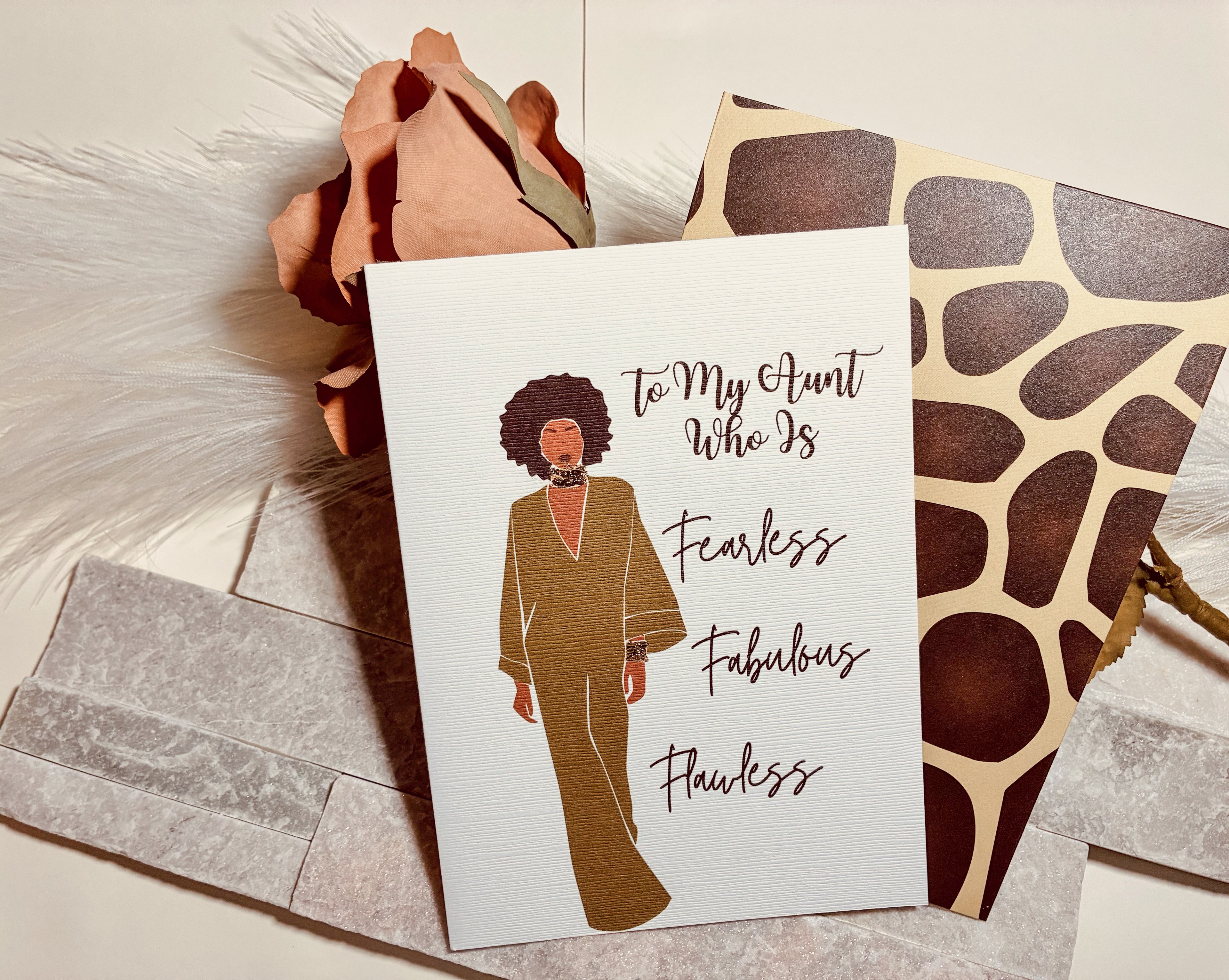 Fearless. Fabulous. Flawless. - Aunt Birthday Card